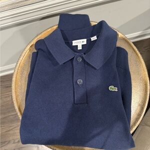 Lacoste Kids Navy Polo Sweater Shirt